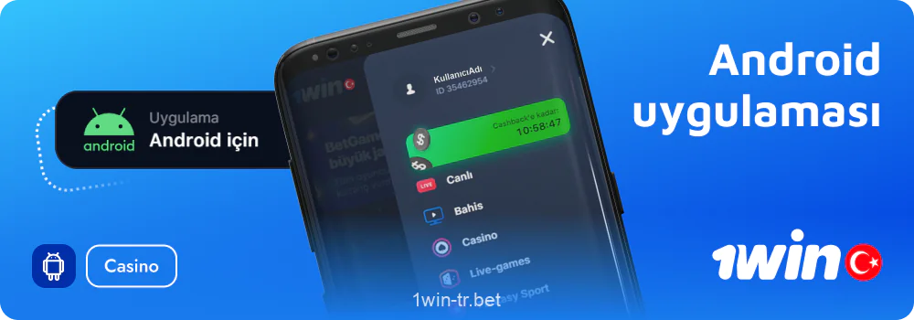 Android için 1win Türkiye Casino Uygulaması