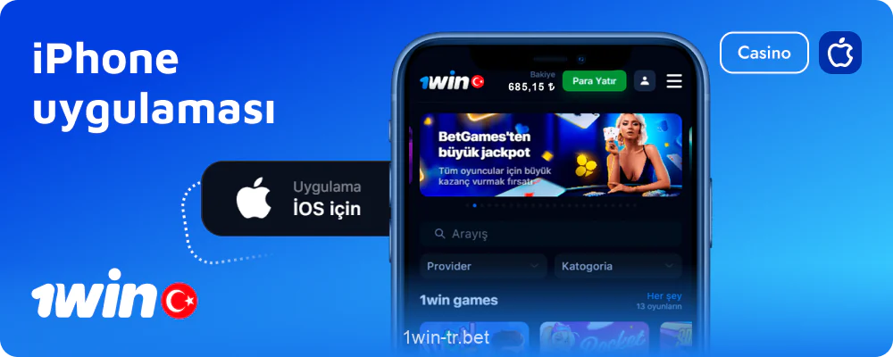 iOS için 1win Türkiye Casino Uygulaması