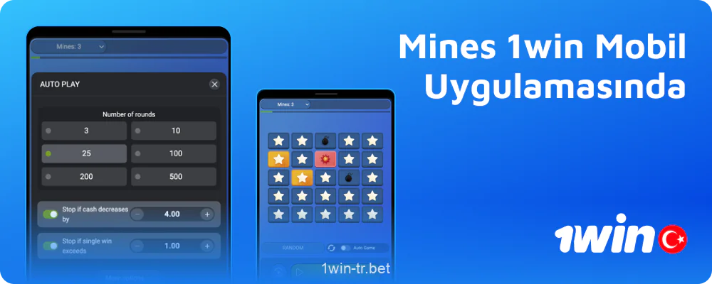 1win Türkiye Mines App