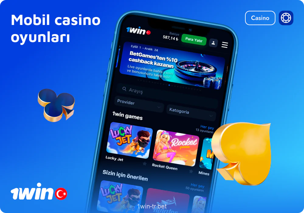 Uygulamada Casino 1win Türkiye