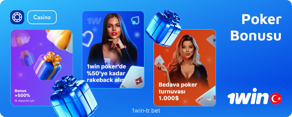 1win Poker Bonusları